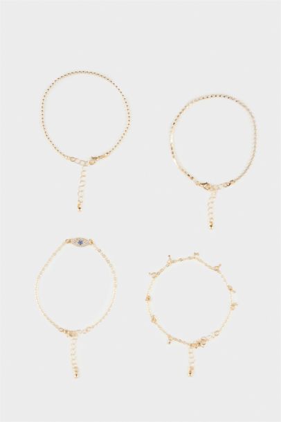 Woman 4 Piece Gold Bracelet