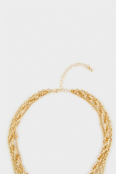 Lot de 4 Colliers dorés pour femme