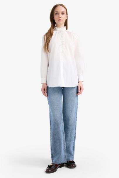 Terry Cotton Long Sleeve Tunic