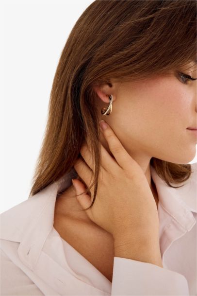 Lot de 3 Boucles d’oreilles dorées pour femme