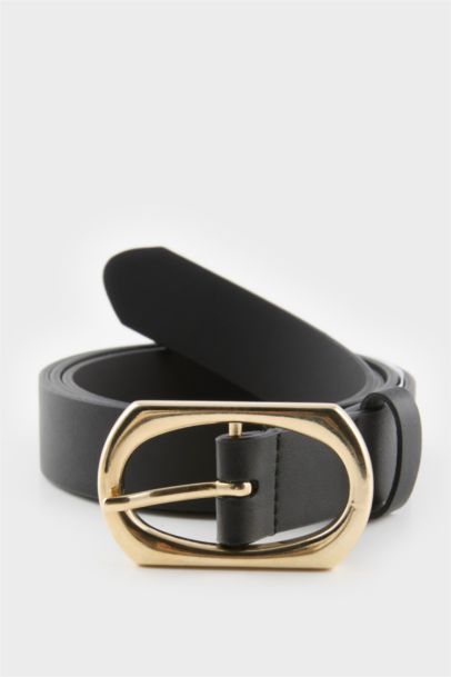 Woman Faux Leather Casual Belt