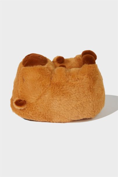 Girl Beaver Themed Flat Sole Home Slippers
