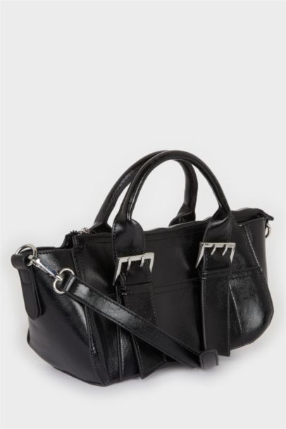 Faux Leather Crossbody Bag