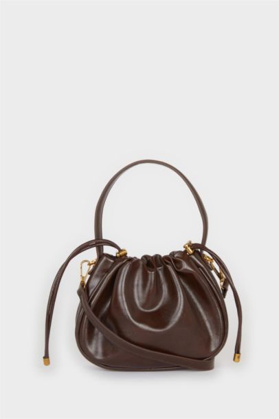 Faux Leather Crossbody Bag