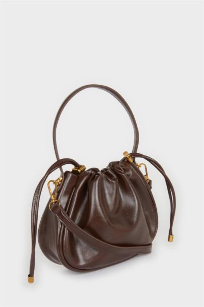 Faux Leather Crossbody Bag