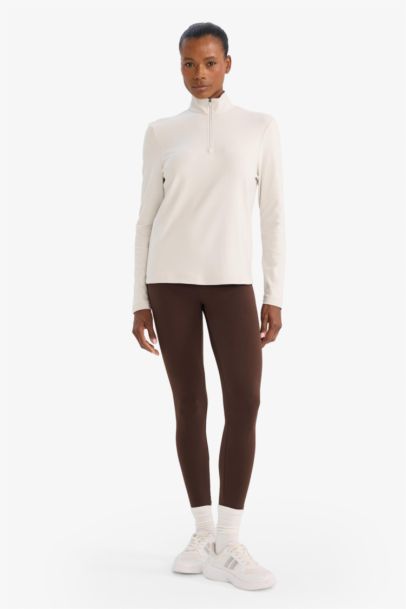 Warmtech Standart Fit Dik Yaka Fermuarlı Sporcu Sweatshirt