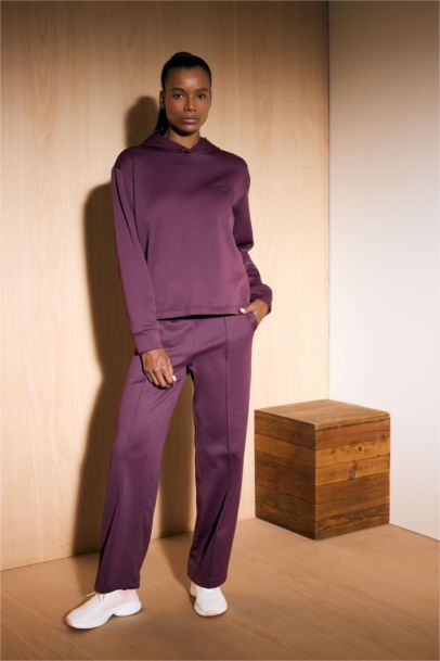 DeFactoFit Standard Fit Hooded Printed Sports Sweatshirt