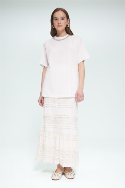 Regular Fit Crew Neck Short Sleeve Tunic