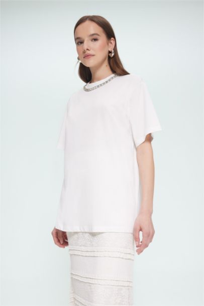 Regular Fit Crew Neck Short Sleeve Tunic