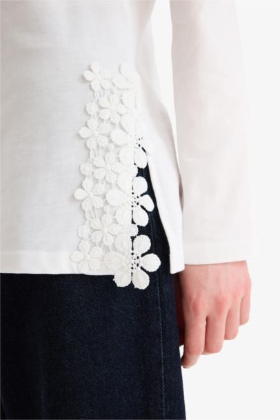 Regular Fit Crew Neck Long Sleeve Tunic