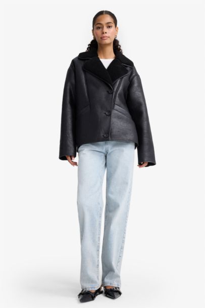 Regular Fıt Suni Kürk Astarlı Mont