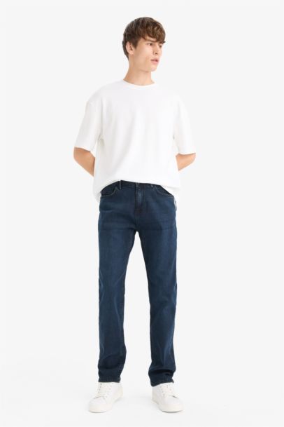 بنطلون جينز سيرجيو قصة عادية برجل عادية وخصر عادي