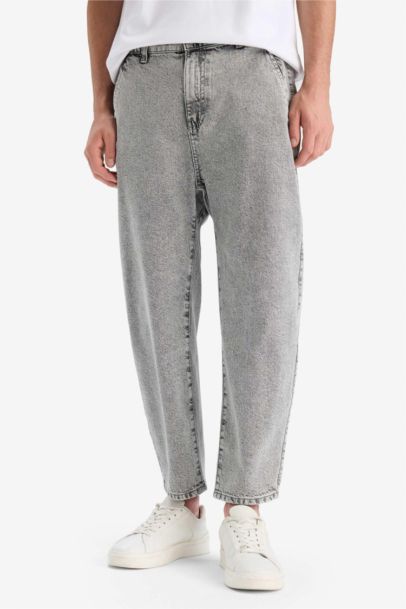 Regular Hem Denim Trousers