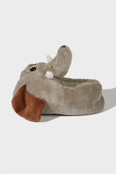 Boy Elephant Themed Flat Sole Home Boots