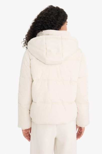 Regular Fit Hooded Puffer Jacket