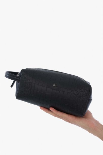 AtolyeWolf x DeFacto Man Crocodile Patterned Faux Leather Handbag