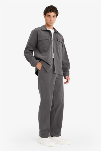 Wide Leg Corduroy Trousers