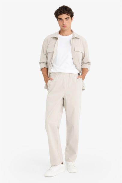 بنطرون مخمل مضلع وايد ليج وايد ليج