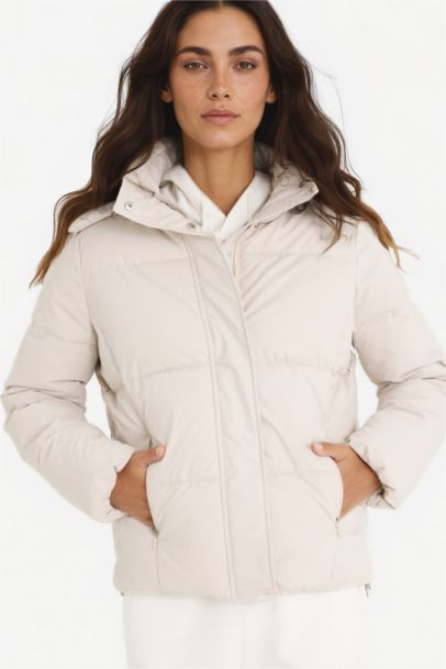 Regular Fit Hooded Puffer Jacket