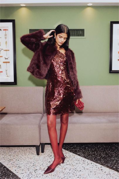 Regular Fit Short Faux Fur Jacket