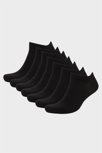 Erkek 7'li Pamuklu Patik Çorap