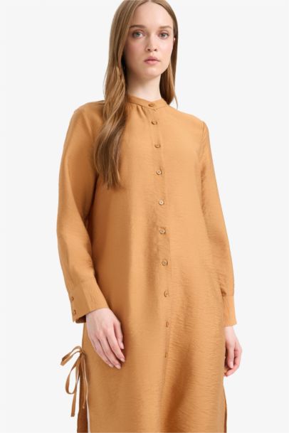 Regular Fit Basic Long Sleeve Shirt Tunic