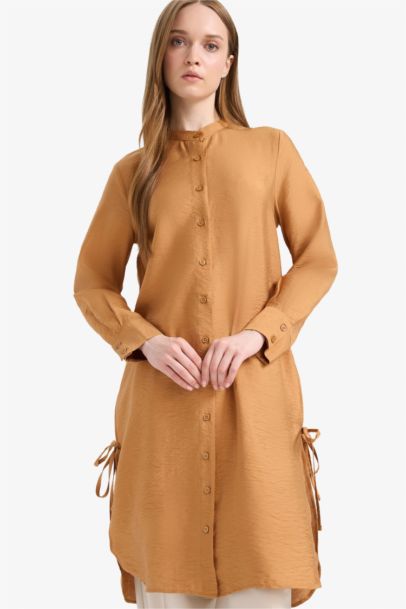 Regular Fit Basic Long Sleeve Shirt Tunic