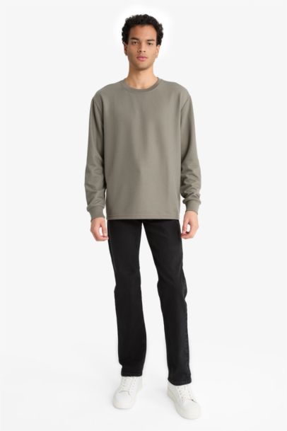 Regular Fit Crew Neck Long Sleeve Body