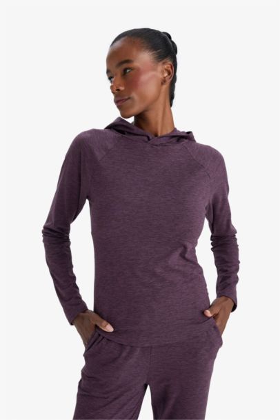 Top de sport à capuche et manches longues Coupe standard de DeFactoFit