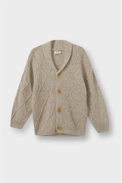 Cardigan en tricot à boutons pour bébé garçon