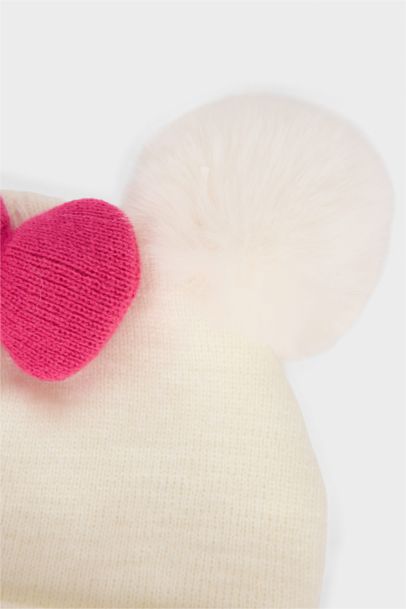 Girl Embroidered Mickey & Minnie Licensed Beret