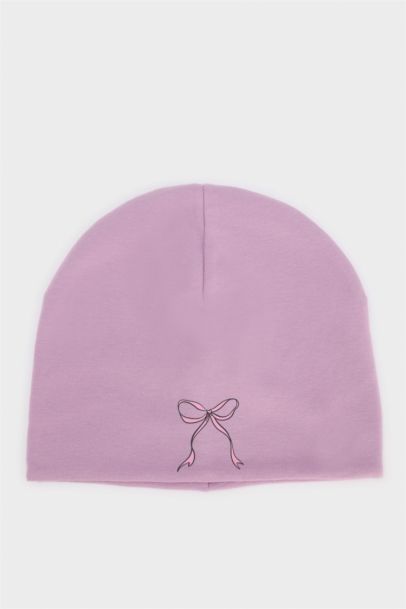 Kız Çocuk Baskılı Pamuklu Bere