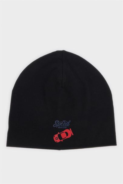 Erkek Çocuk Baskılı Pamuklu Bere