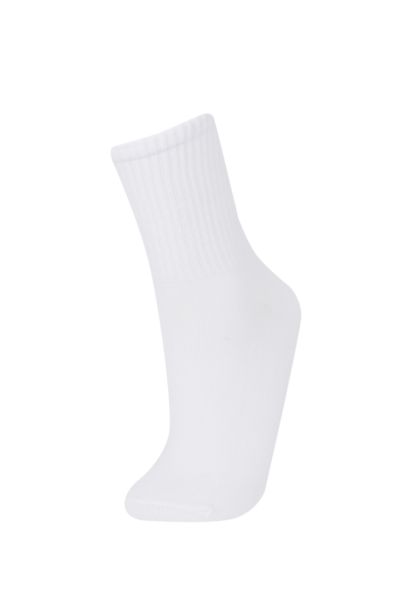 Woman Comfortable Elastic 3 Piece Cotton Long Socks