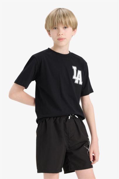 Boy Crew Neck Printed Short Sleeve T-Shirt