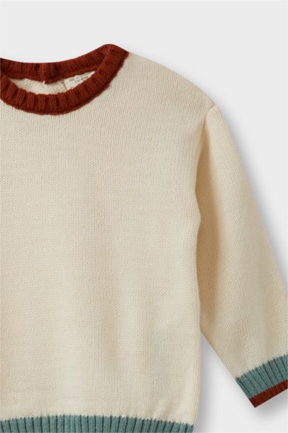 Pull en tricot à col rond pour bébé garçon