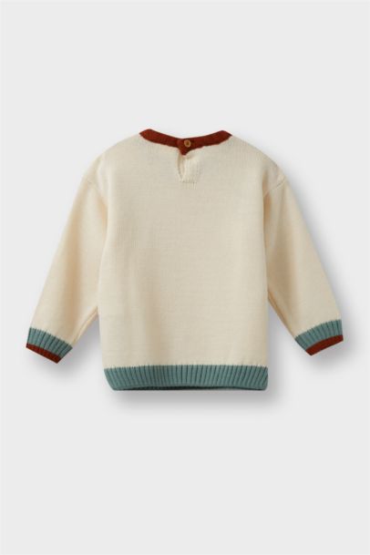 Pull en tricot à col rond pour bébé garçon