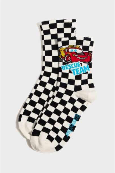 Boy Cars 3 Piece Cotton Long Sockss