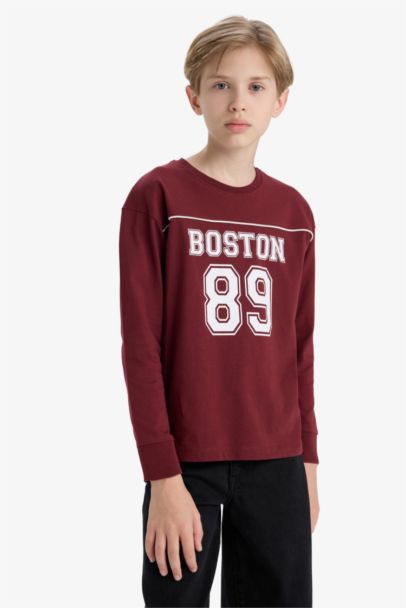 Boy Crew Neck Printed Long Sleeve T-Shirt