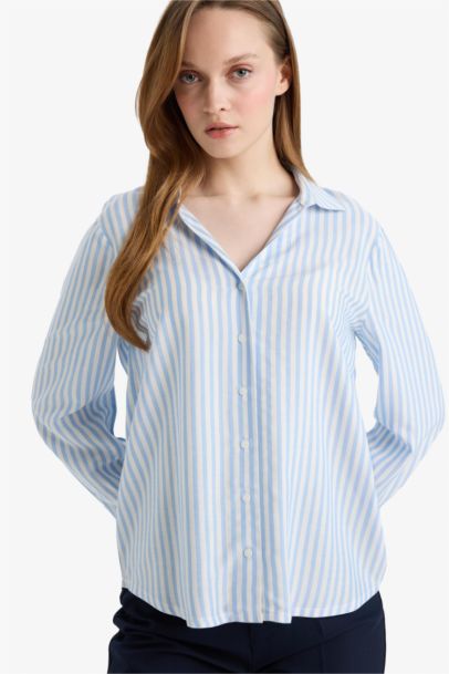 Chemise manches longues à col chemise Coupe décontractée édition Journée de la femme