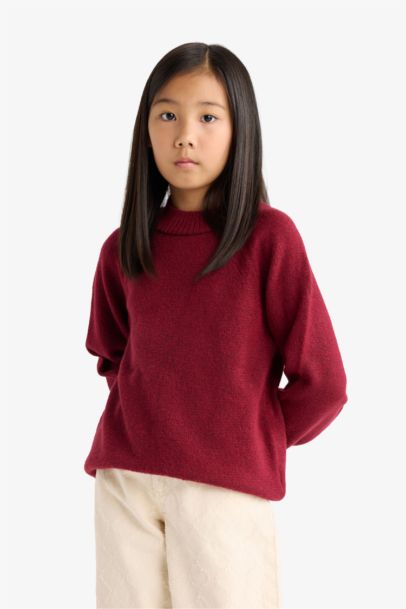 Girl Regular Fit Crew Neck Pullover