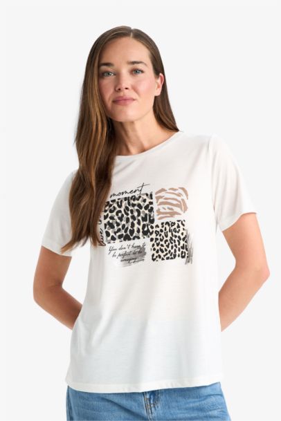 Regular Fit Crew Neck Short Sleeve T-Shirt