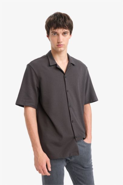 قميص صيفي نص ردن قصة مريحة وياخة عالية