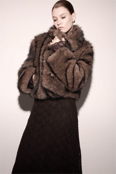 Regular Fit Faux Fur Jacket