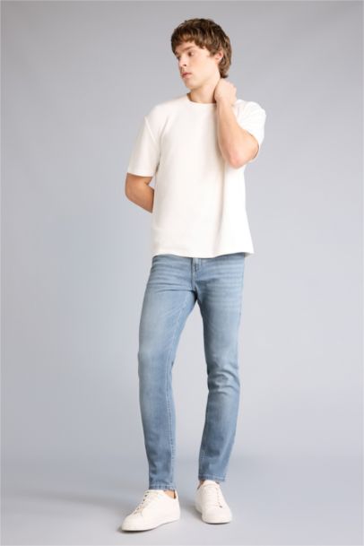 Pedro Slim Fit Super Skinny Hem Denim Trousers