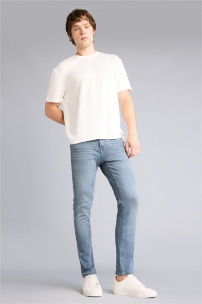 Pedro Slim Fit Super Skinny Hem Denim Trousers