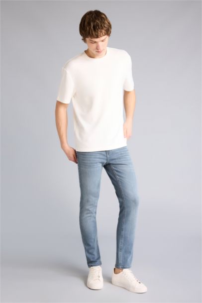 Pedro Slim Fit Super Skinny Hem Denim Trousers