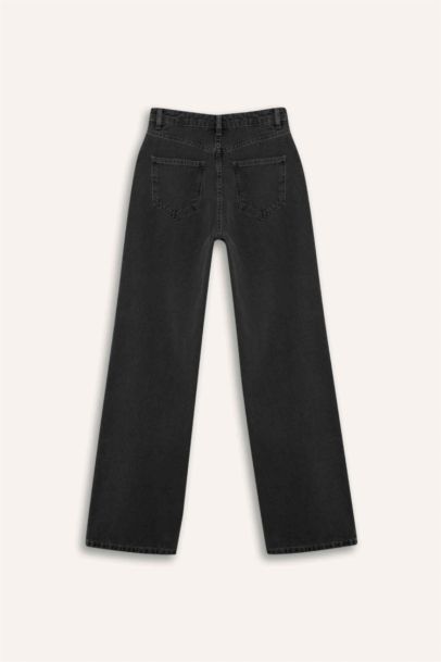 90's Wide Leg High Waist Long Jeans