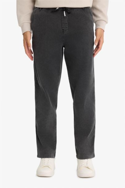 بنطرون جينز برجل واسع وايد ليج