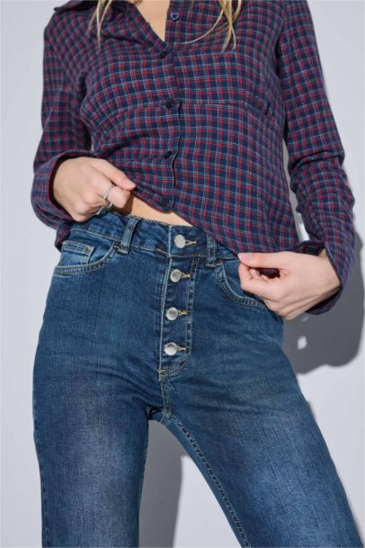 Mia Flare Fit Medium Waist Long Jeans